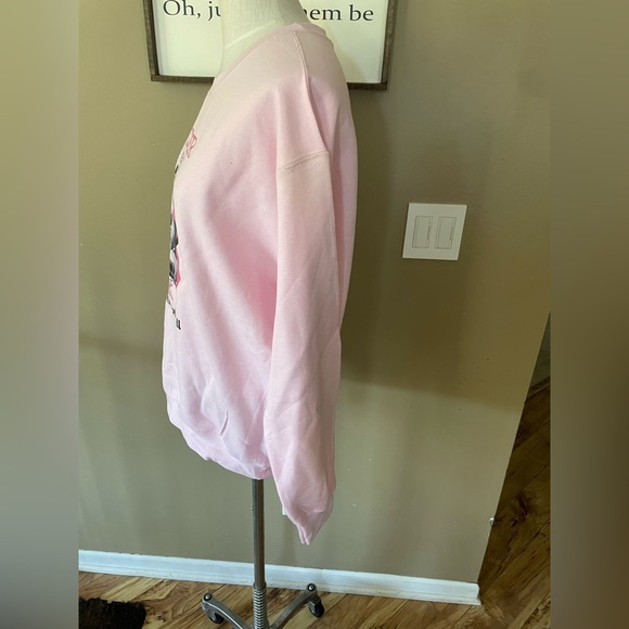 Breast cancer Michigan graphic sweatshirt Soft Pink Heavy Blend women’s size M - Picture 4 of 6